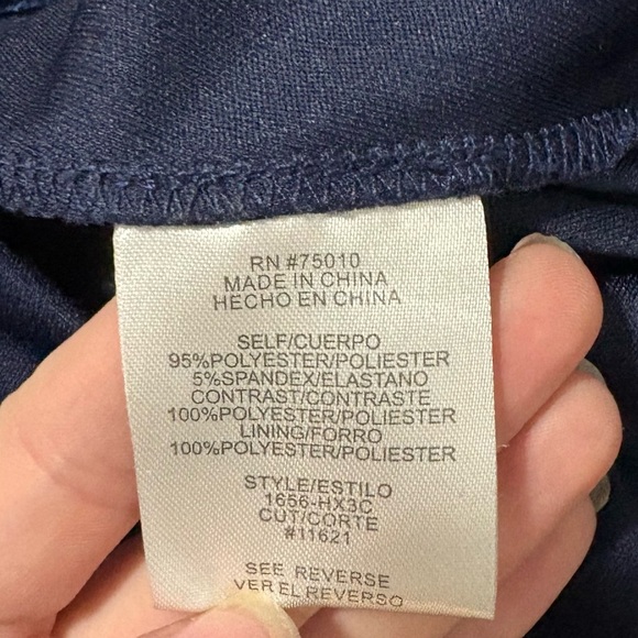 Jodi Kristopherson Size 15 Navy Blue Velvet Maxi Leg Slit Formal Dress Prom - Picture 6 of 7